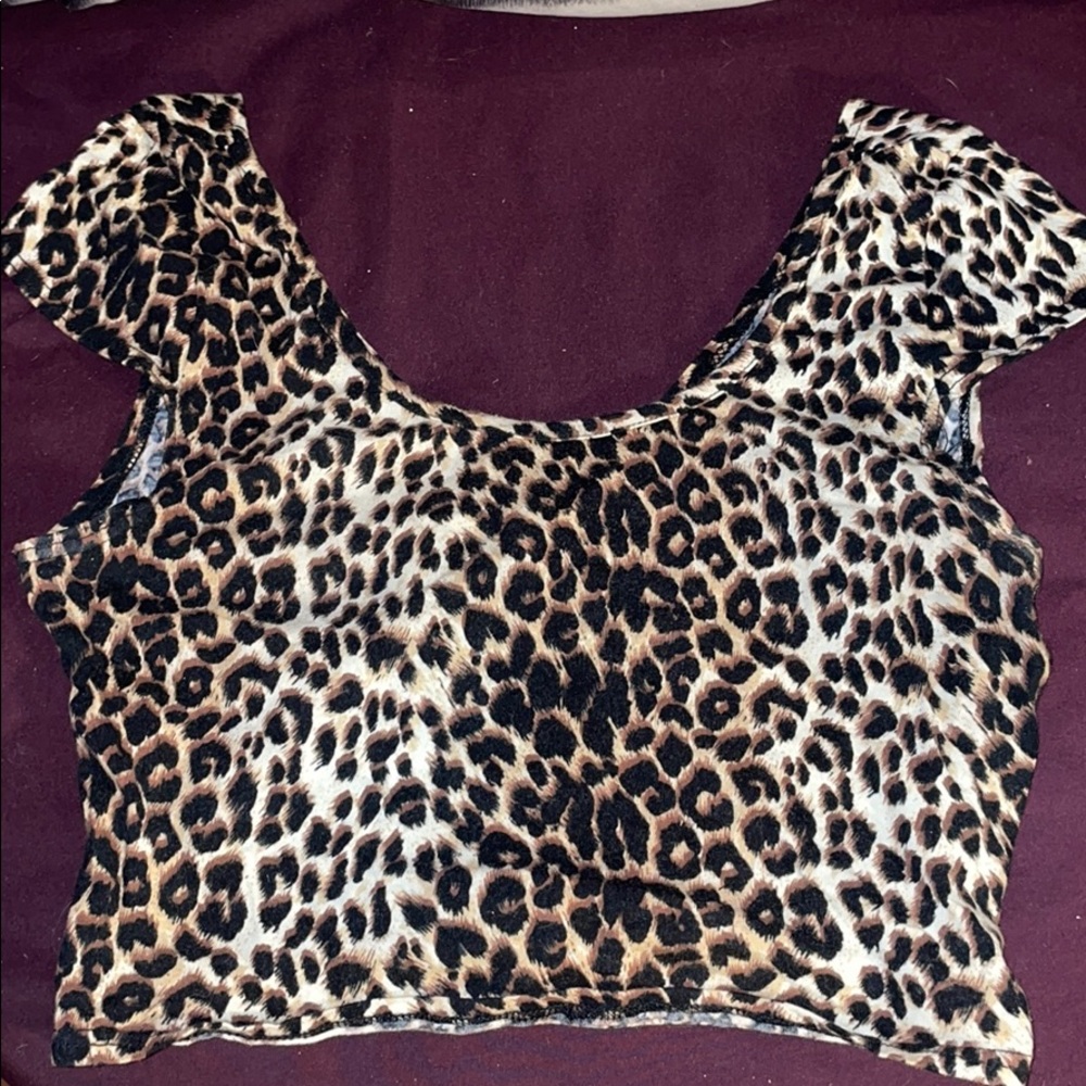 Cheetah crop top